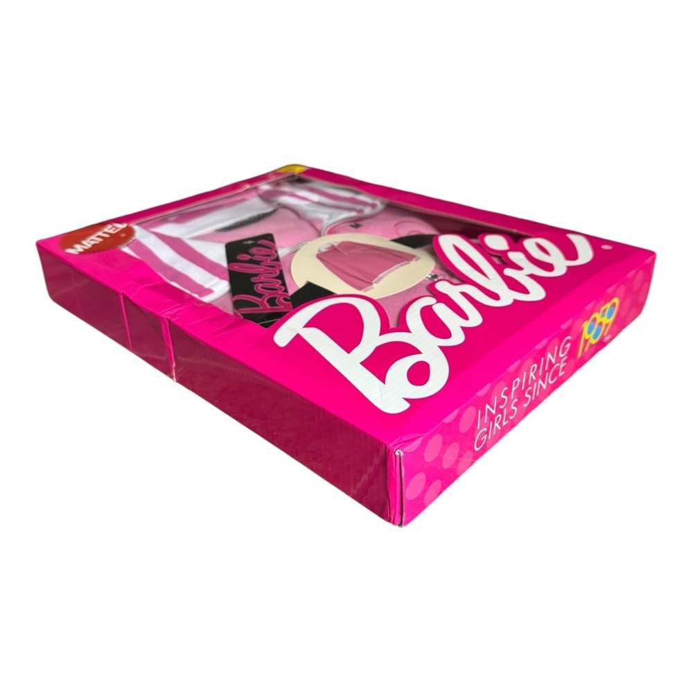 SOLD!! NIB Barbie Pink Quarter Zip Long Sleeve Sweatshirt in Mattel Gift Box - Picture 3 of 16